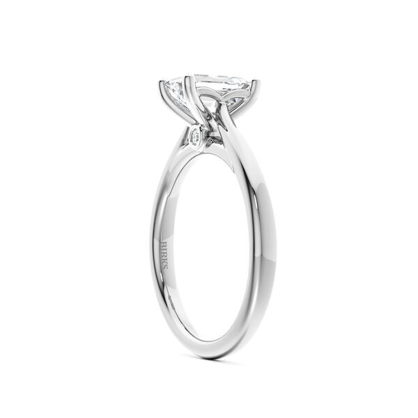 Emerald-Cut Solitaire Diamond Engagement Ring